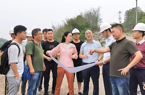 集团副总经理蒋忠利调研鑫景城公司在建项目-自贡市