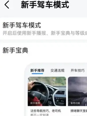 《高德地图》新手驾车模式设置方法